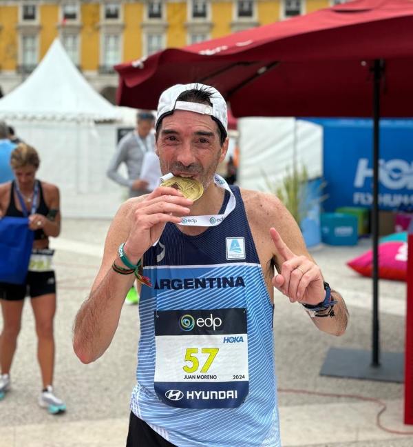 Juan Berton Moreno, a paso de maratón