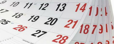 Calendario de eventos 2021