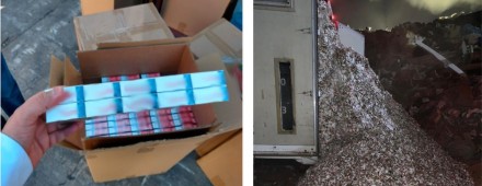 Destruyen más de 9 millones de cigarros pirata