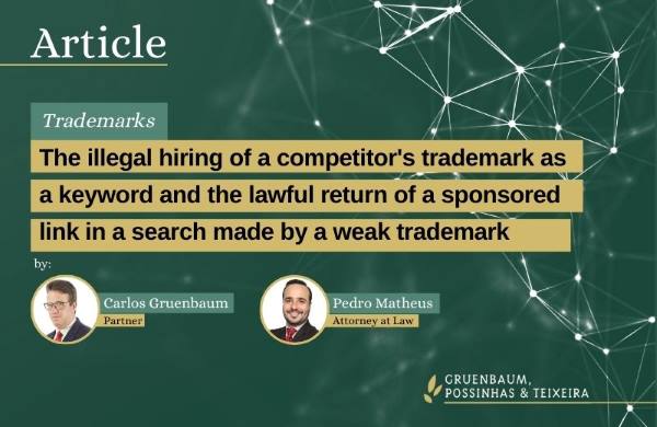 The illegal hiring of a competitor's trademark as a keyword and the lawful return of a sponsored link in a search made by a weak trademark