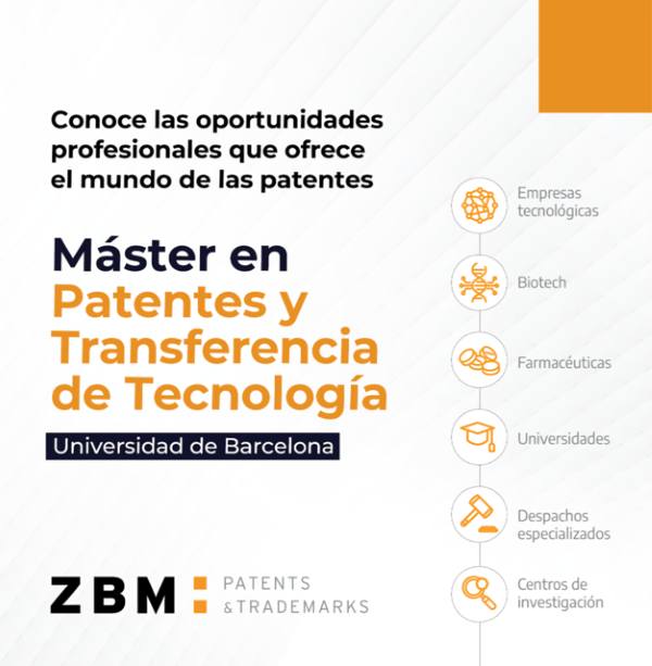 La Universidad de Barcelona abre la matrícula de su Máster en Patentes y Transferencia de Tecnología