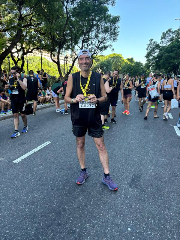 Juan Berton Moreno, a paso de maratón